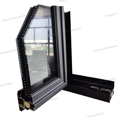 PA66 GF25 Broken Bridge Aluminum Door And Window Sound Heat Insulation
